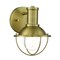 Designers Fountain Dalton 5.25in 1-Light Brushed Gold Industrial Indoor Wall Sconce with Metal Cage D243M-1B-BG - alternate 1